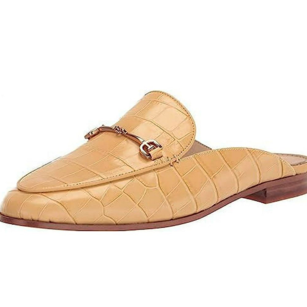Sam Edelman Linnie Horsebit Embellished Mules MSRP$190 Perfect for Warm Seasons - Picture 12 of 14